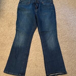 Levi's Dark Blue Wide-Leg Flare Jeans